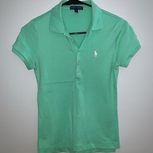 Mint Green Slim Fit Polo Shirt